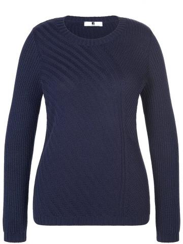 Пуловер с круглым вырезом