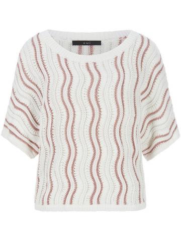 Пуловер с круглым вырезом