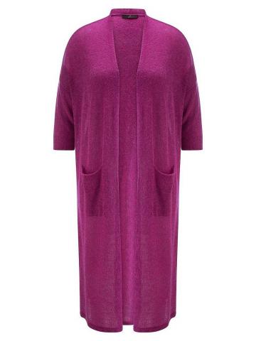 Длинный вязаный кардиган