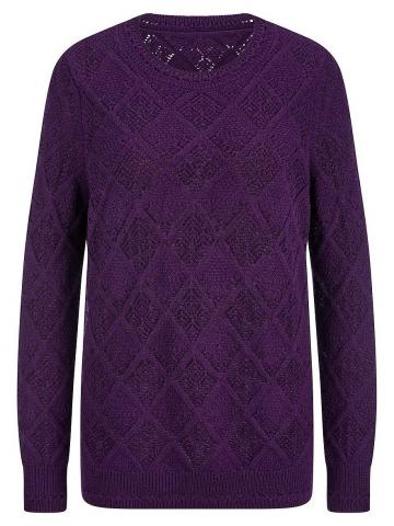 Пуловер с круглым вырезом