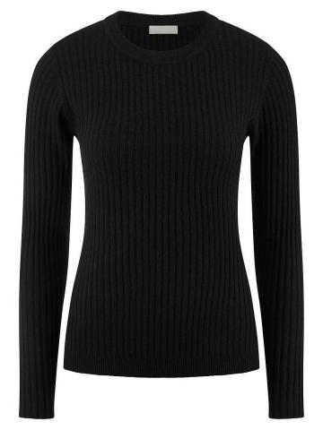 Пуловер с круглым вырезом