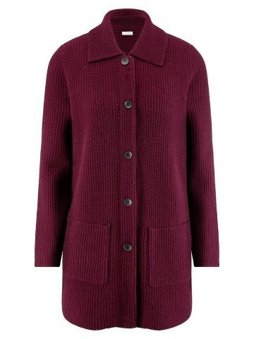 Длинная вязаная кофта