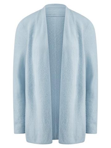 Длинная вязаная кофта