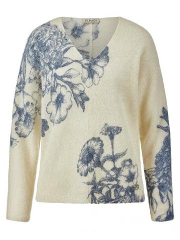 Пуловер с вырезом V