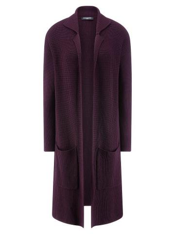 Длинный вязаный кардиган