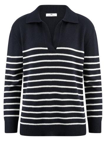 Пуловер с воротником поло