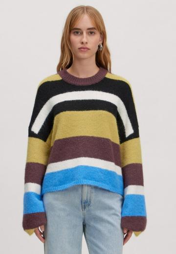 Пуловер в полоску