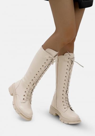 Сапоги на шнуровке