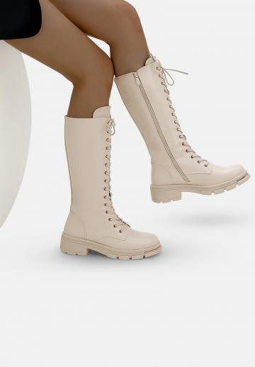 Сапоги на шнуровке