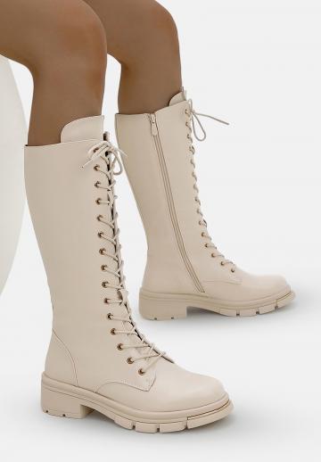 Сапоги на шнуровке