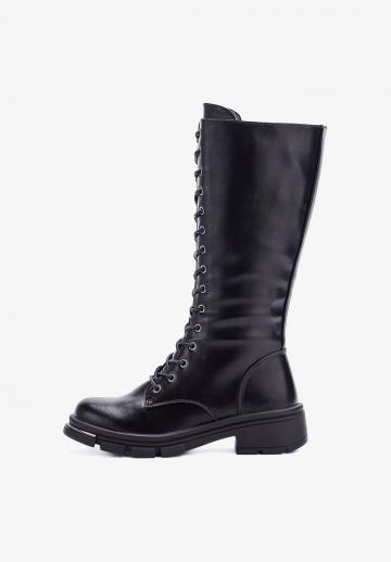 Сапоги на шнуровке