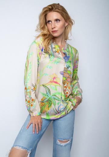 Атласная блузка