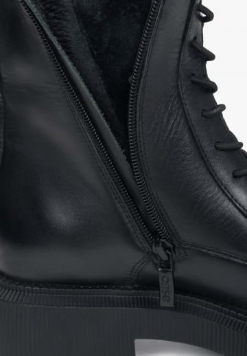 Сапоги на шнуровке