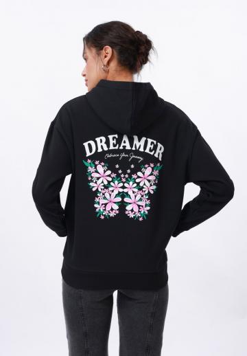 Пуловер с капюшоном