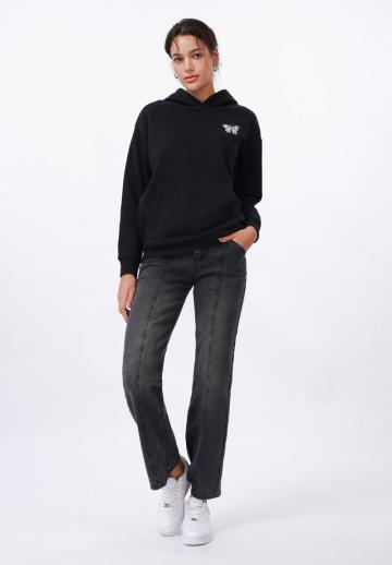 Пуловер с капюшоном