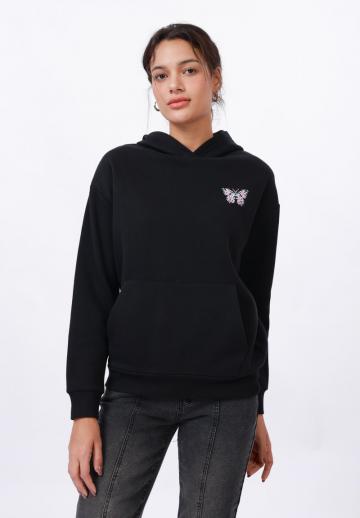 Пуловер с капюшоном