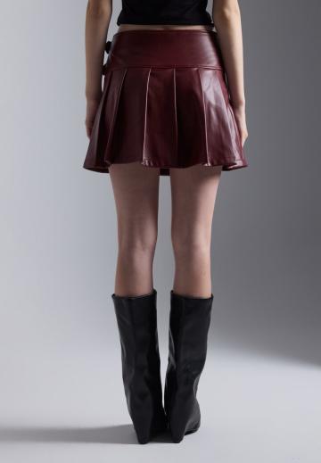 Кожаная юбка