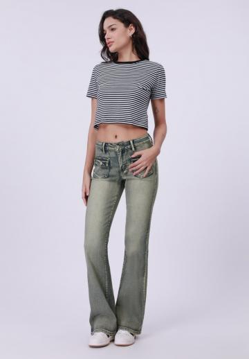 Клешеные джинсы