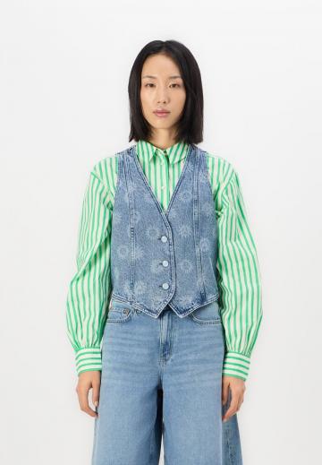 Джинсовая жилетка