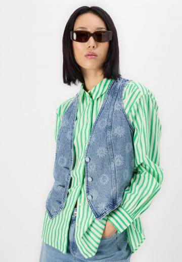 Джинсовая жилетка