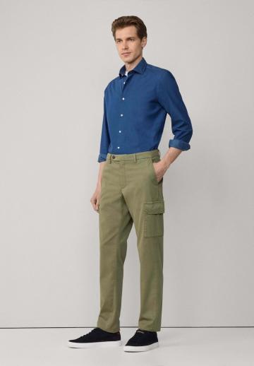 Брюки с накладными карманами