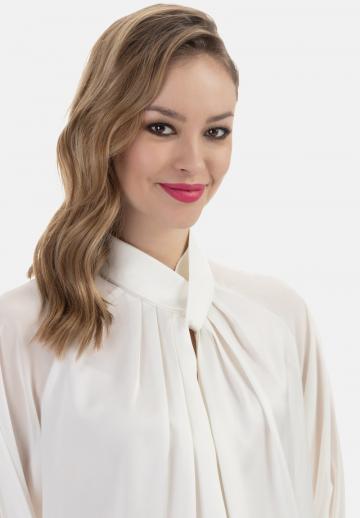 Атласная блузка