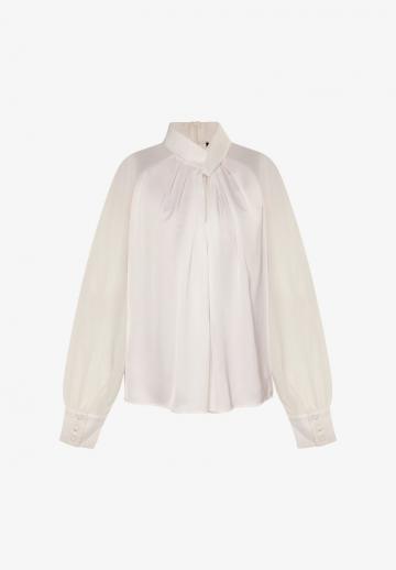 Атласная блузка