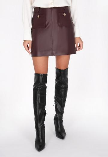 Кожаная юбка