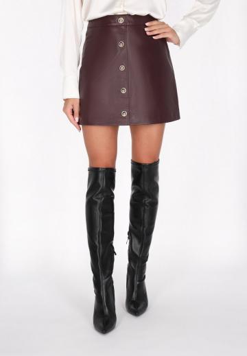 Кожаная юбка