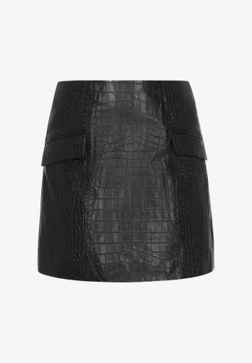 Кожаная юбка