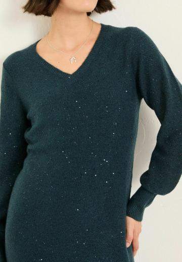 Вязаное платье