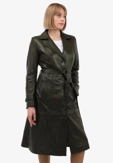 Кожаное пальто
