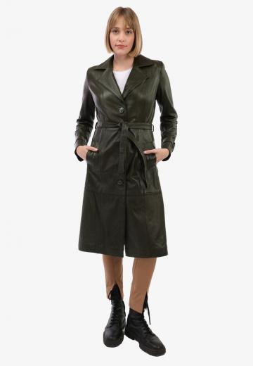 Кожаное пальто