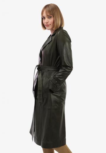 Кожаное пальто