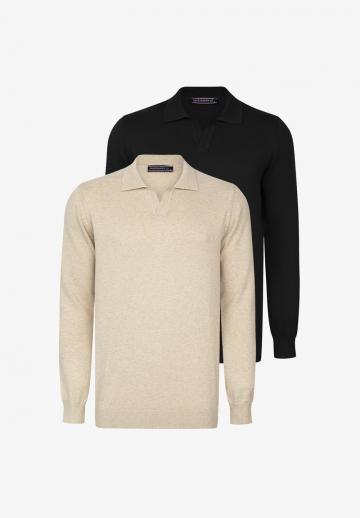 Поло с длинным рукавом