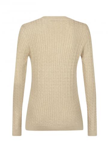 Пуловер с вырезом V