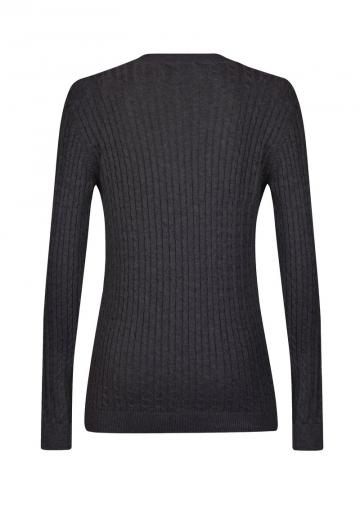 Пуловер с вырезом V