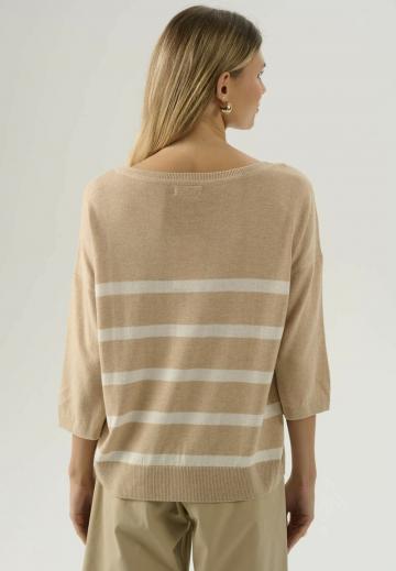 Пуловер с рукавом три четверти