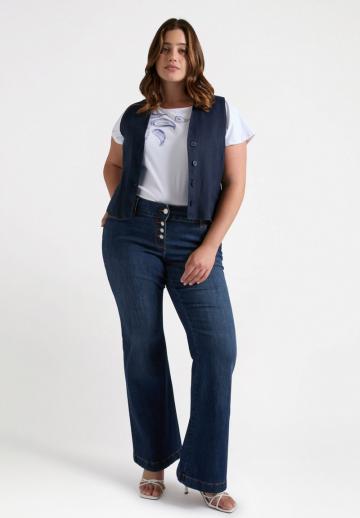Джинсовая жилетка