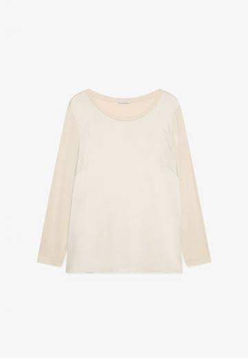 Атласная блузка