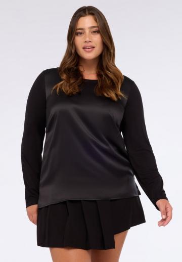 Атласная блузка