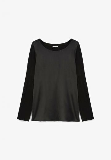 Атласная блузка