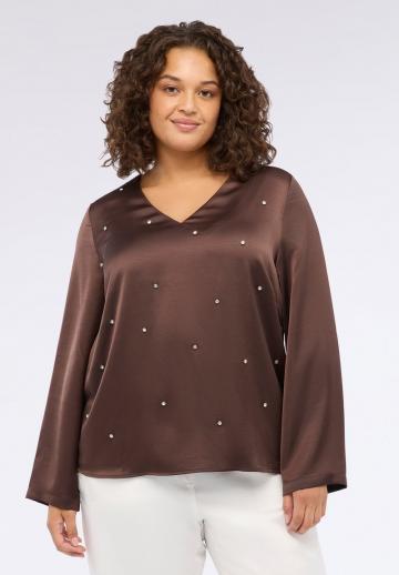 Атласная блузка