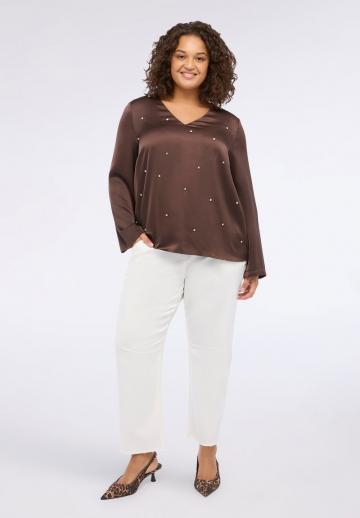 Атласная блузка