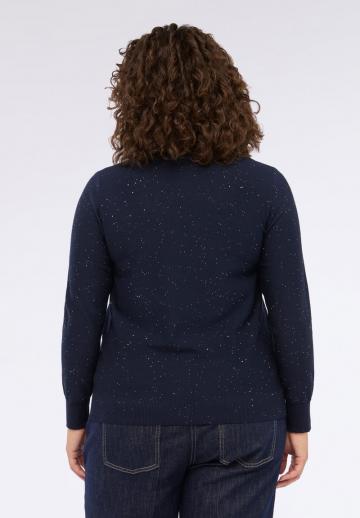 Пуловер с вырезом V