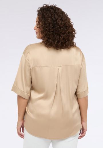Атласная блузка