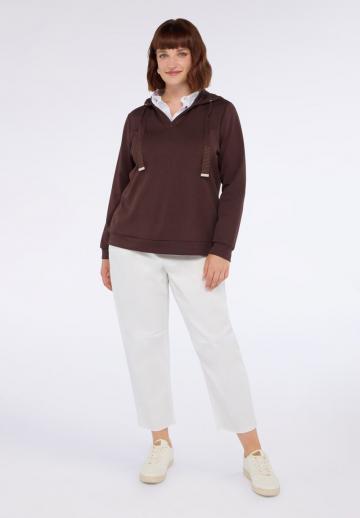 Пуловер с капюшоном