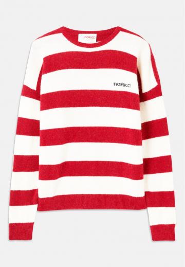 Пуловер в полоску