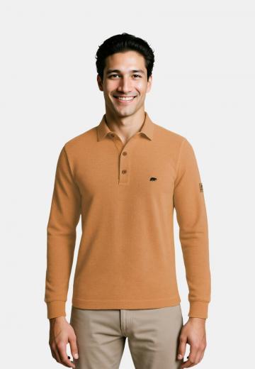 Поло с длинным рукавом