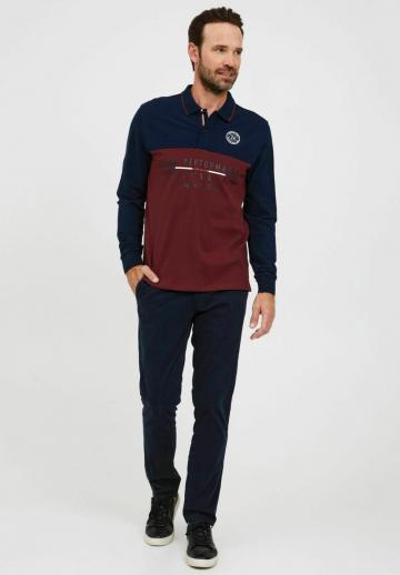 Поло с длинным рукавом